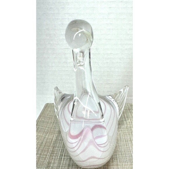 Vintage New In Box Silvestri Hand Blown Swain Bird duck Paperweight - Picture 4 of 7